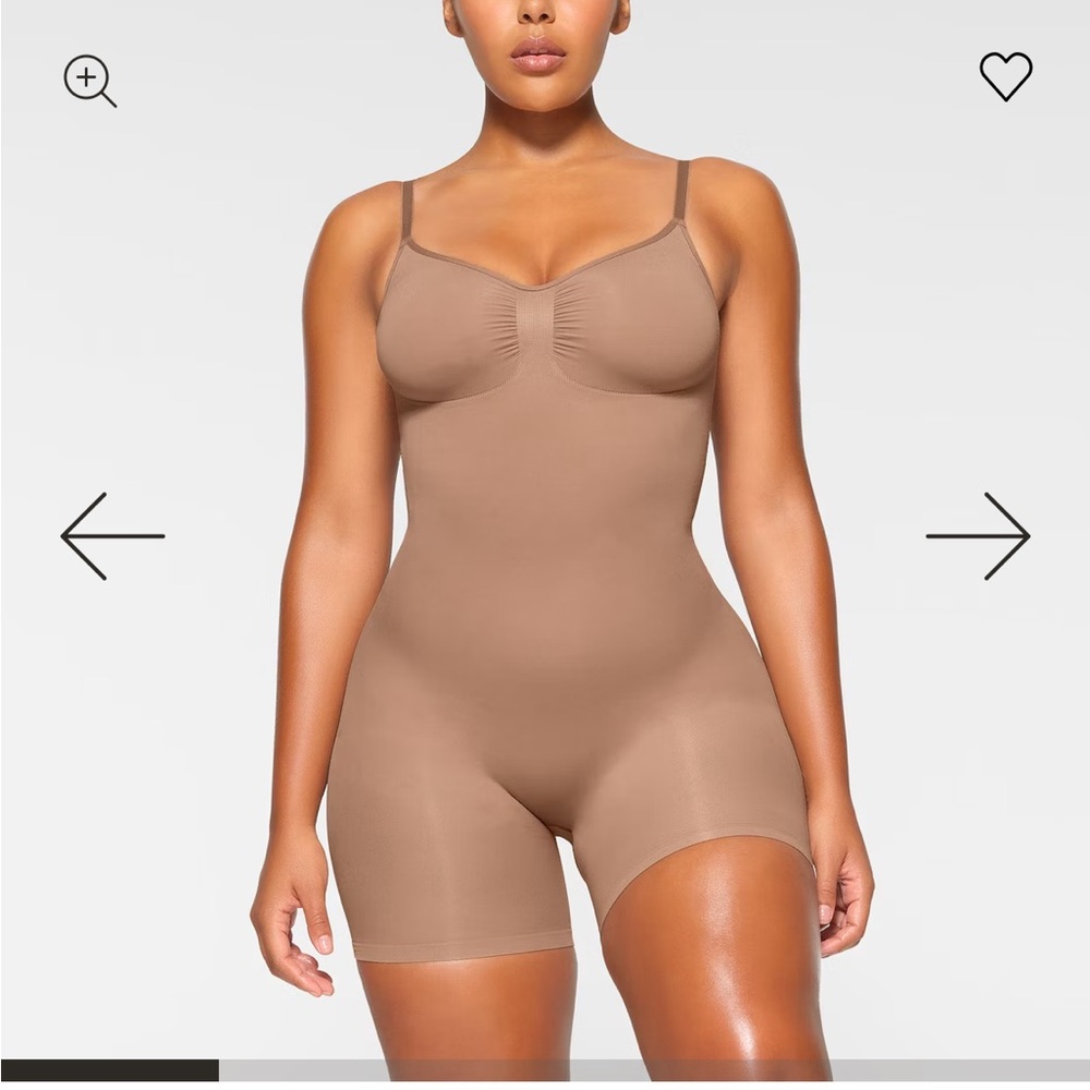 Shaperx mid thigh Bodysuit SZ5468 color Sienna plus size 4X-5X